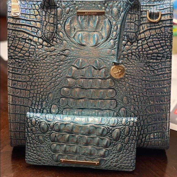 Brahmin Caroline ArcticBlue And Ady wallet